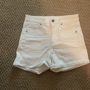 White Hight Waisted Shorts